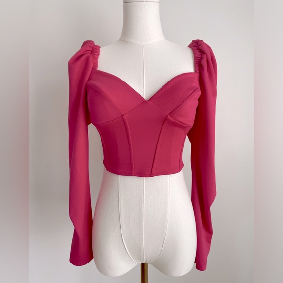 Zara Corset Crop Top Size S - Picture 2 of 7